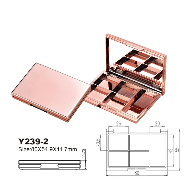 OEM Customized Cosmetic Eyeshadow Palette Box Make up Plastic Packaging