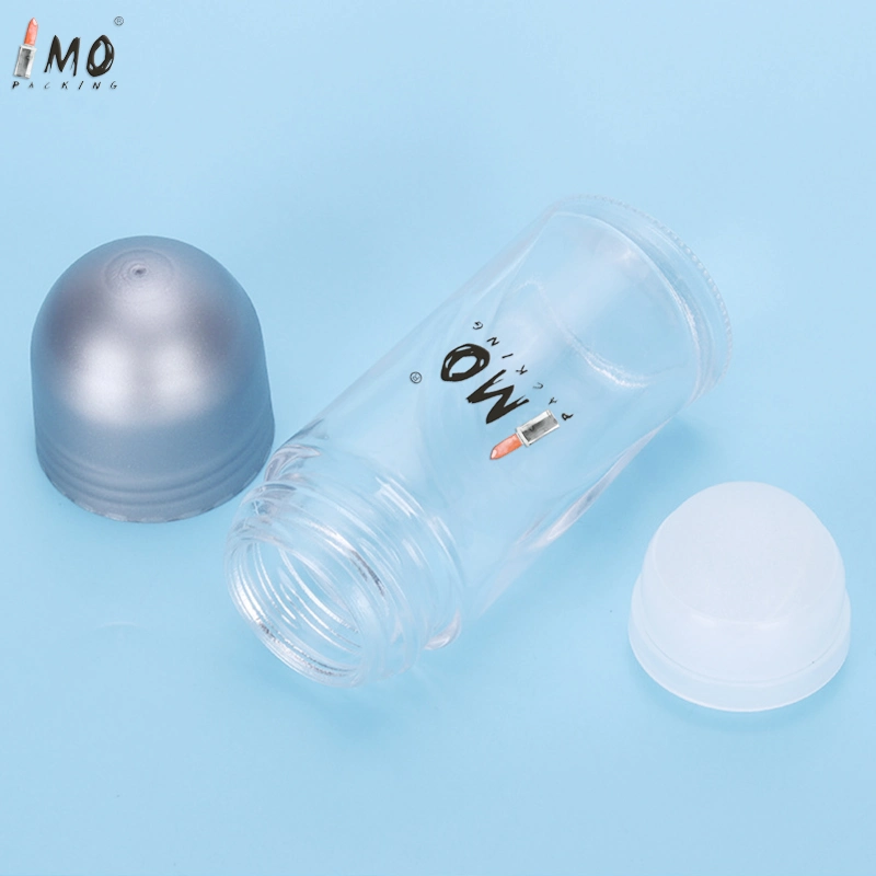 50ml Empty Glass Stick Deodorant Roll on Bottle Roller Container for Deodorant Essential Oil Perfume