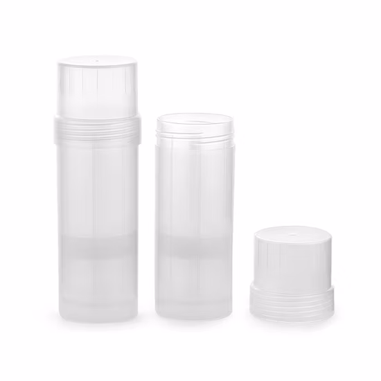 Individuell bedruckter 15-ml-Kunststoff-Kosmetikverpackungs-Push-Up-Sonnenschutzstift-Deodorant-Behälter