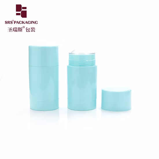 30 ml, 50 ml, 75 ml, runde, leere Kunststoff-Deodorantbehälter für die Kosmetikverpackung